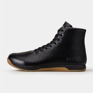 NWOB NOBULL Perforated Leather Black High-Top Athletic Shoes. Never worn!